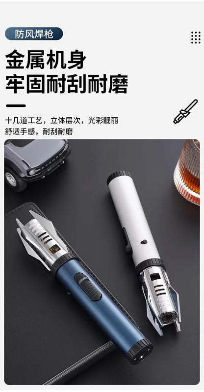 2023 Planet Lightsaber Butane Gas Lighter 360° Use Metal Outdoor Windproof Turbine Torch Jet Lighter Gun BBQ Welding Cigar Tool